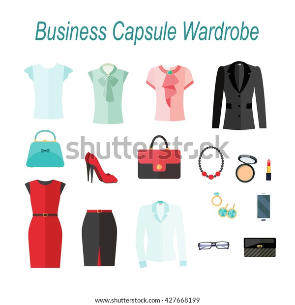 Businesswoman Capsule Wardrobe Clothes Accessories