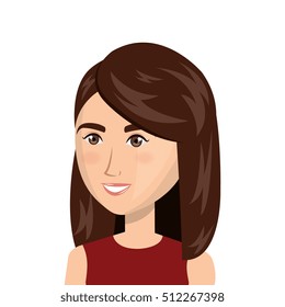 businesswoman character avatar icon