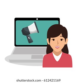 businesswoman character avatar icon