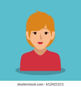 businesswoman character avatar icon