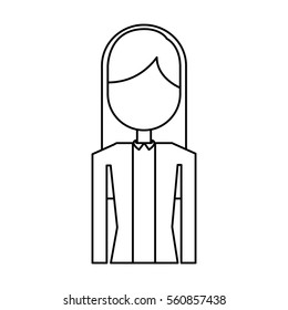 businesswoman character isolated icon vector illustration design