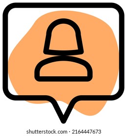 diseño de la función de la aplicación de mensajería de chat de una mujer de negocios