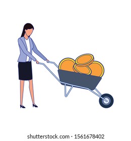 Businesswoman design, Woman business management corporate job occupation and worker theme Vector illustration