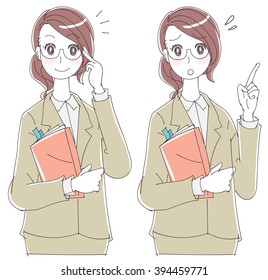 Businesswoman with a document
