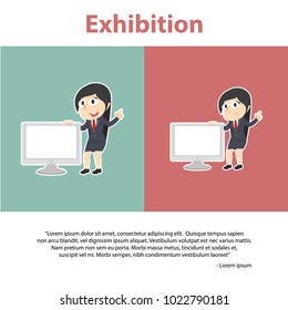 Businesswoman Exhibition Infographic