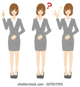 Businesswoman expression
