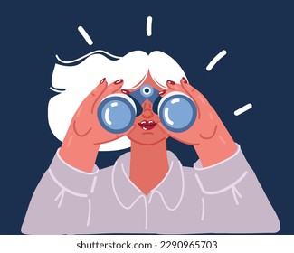 Businesswoman holding a big magnet and attracting money. Investment attraction. Magnetic force. Earn money. Profit, income. various world currencies.