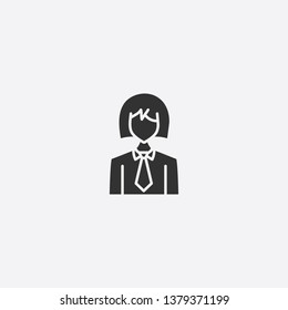 businesswoman icon illustration isolated vector sign symbol