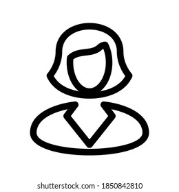 businesswoman icon or logo isolated sign symbol vector illustration - high quality black style vector icons
