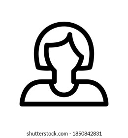businesswoman icon or logo isolated sign symbol vector illustration - high quality black style vector icons
