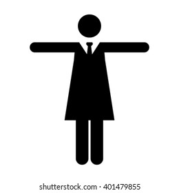Businesswoman Icon - Vector