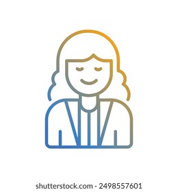 Businesswoman icon vector stock illustration
