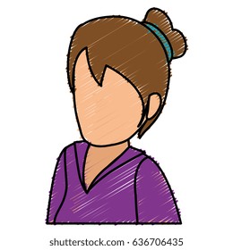 businesswoman isometric avatar character