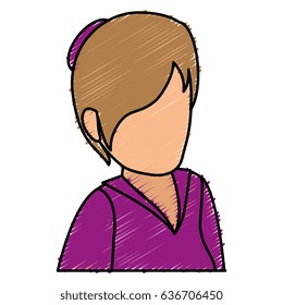 businesswoman isometric avatar character