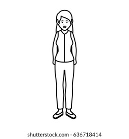 businesswoman isometric avatar character
