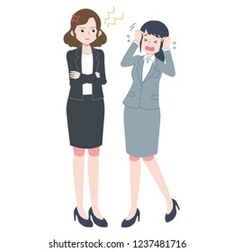 Businesswoman, office, cute