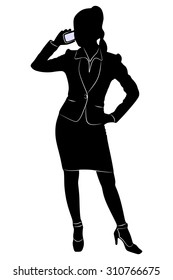 Businesswoman with a phone 