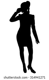Businesswoman with a phone 