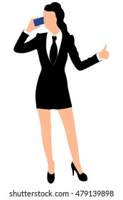 Businesswoman with a phone