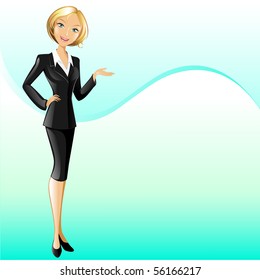 businesswoman (presenting)