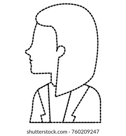 businesswoman profile avatar character