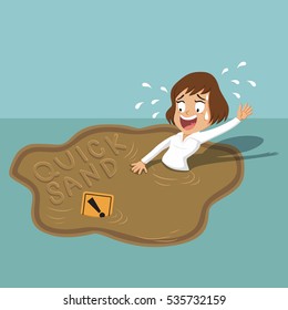 quicksand cartoon