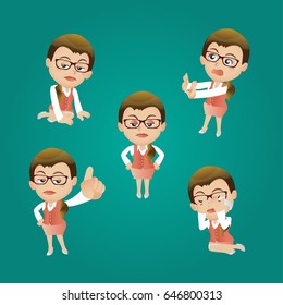 Businesswoman set 