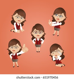 Businesswoman set 