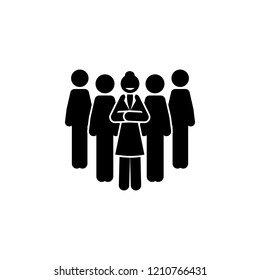 businesswoman, team icon. Element of businesswoman icon. Premium quality graphic design icon. Signs and symbols collection icon for websites, web design, mobile app