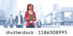 businesswoman team leader boss stand out business people group individual leadership concept female cartoon character portrait cityscape background horizontal banner flat vector illustration