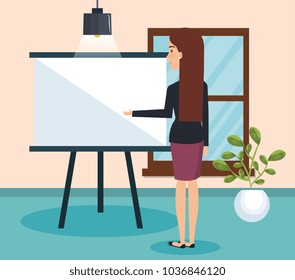 businesswoman training avatar character