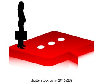 businesswoman - vector illustration