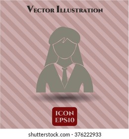 Businesswoman vector symbol