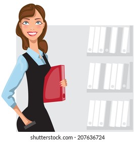 Businesswoman (vector version)