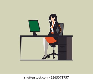 Businesswoman woman working in office professional