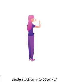 businesswoman worker avatar character vector ilustration