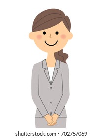 Businesswoman,Greeting