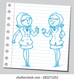Businesswomen arguing