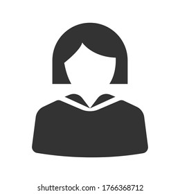 Businesswomen icon on white background