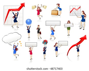 Businesswomen iconset