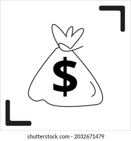 Businnes and finance icon- bill, money, percentation, gold box, coin, traffic
