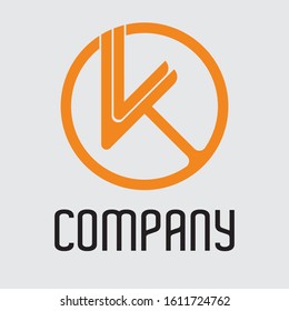 Businness logo icon vector template design KO