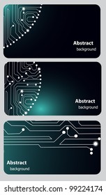 Busitess card templates with Circuit board