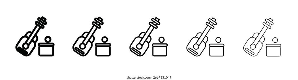 Busking design de ícone, logotipo, aplicativo, UI. Ilustração vetorial, EPS