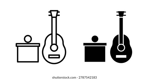 Busking icon vector editable eps10