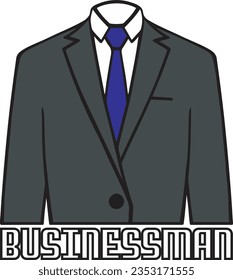 busnissman logo illustration vector design