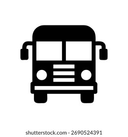 buss icon black and white