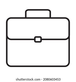 bussines bag line icon vector 
