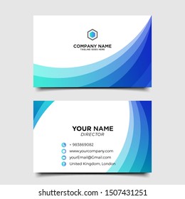 Bussines Card Template. Elegant Element Composition Design With Clean Concept.