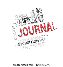 bussines concept wih text Journal - Journal word cloud